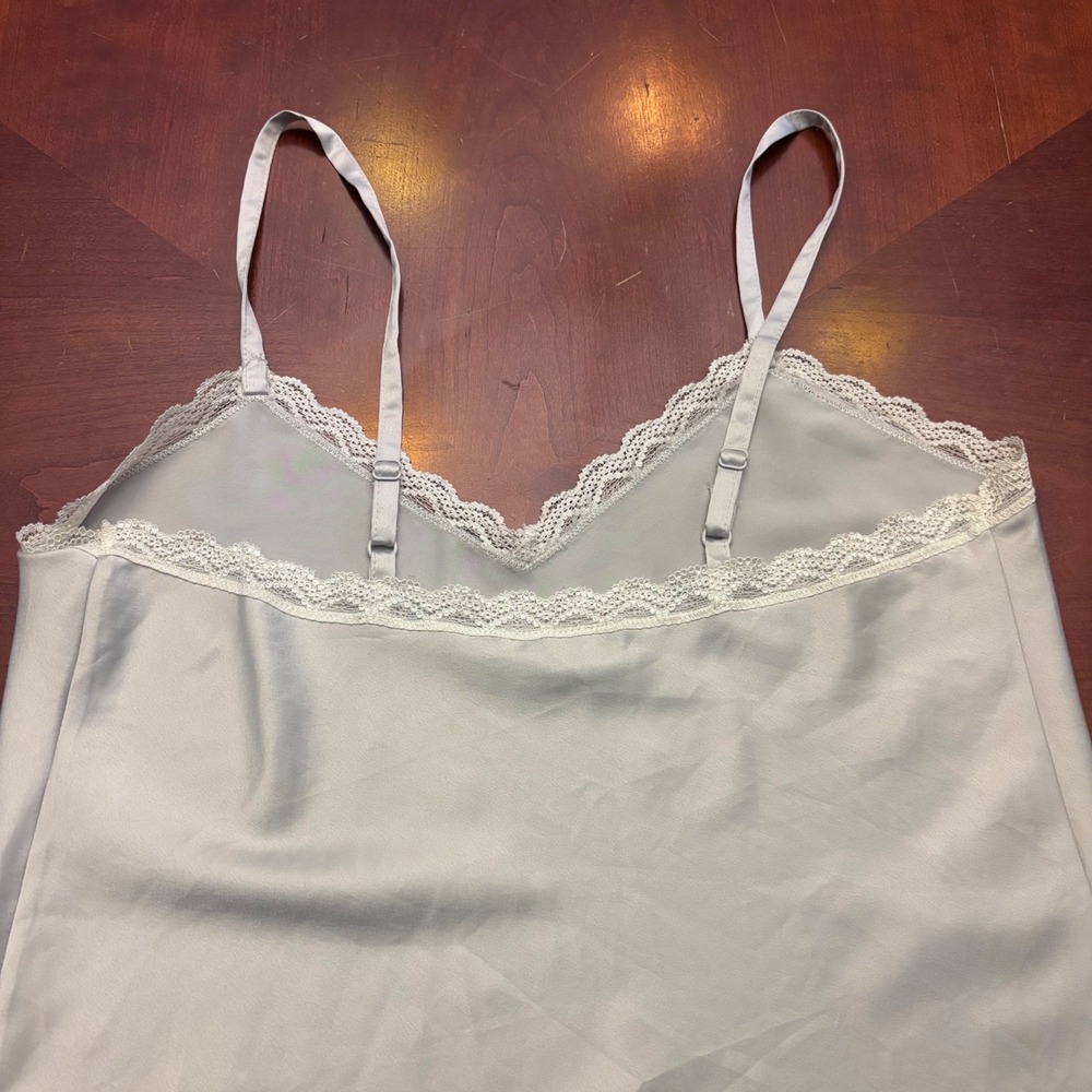 Lauren Ralph Lauren Light Blue Lace-Trim Camisole - Picture 8 of 11